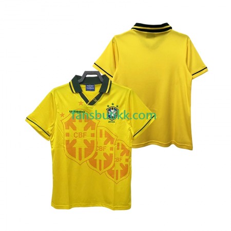 Fotballdrakt Brasil Retro Hjemmetrøye 1994 Kortermet
